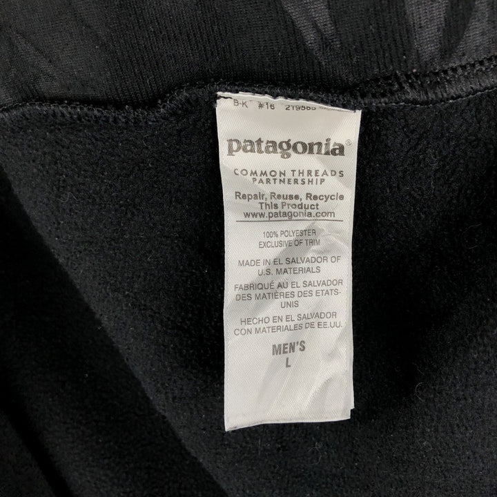 Patagonia Synchilla Fleece Vest (25500FA15), Men's Size L polyester black type Vintage Second Hand