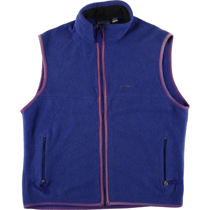 90s-00'S Vintage Patagonia Fleece Vest, Made in USA, Men's XL polyester blue type Vintage Second Hand