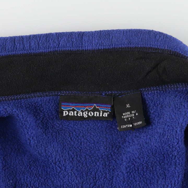 90s-00'S Vintage Patagonia Fleece Vest, Made in USA, Men's XL polyester blue type Vintage Second Hand