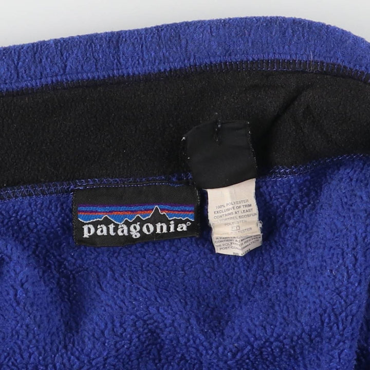 90s-00'S Vintage Patagonia Fleece Vest, Made in USA, Men's XL polyester blue type Vintage Second Hand