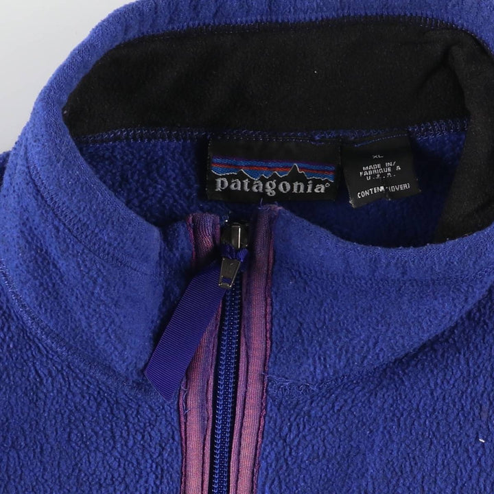 90s-00'S Vintage Patagonia Fleece Vest, Made in USA, Men's XL polyester blue type Vintage Second Hand