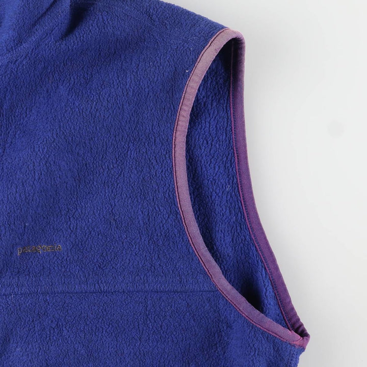 90s-00'S Vintage Patagonia Fleece Vest, Made in USA, Men's XL polyester blue type Vintage Second Hand