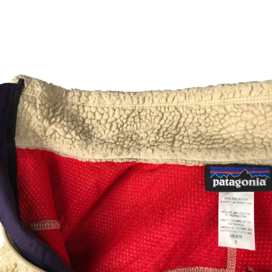 Patagonia Retro-X 23047FA14 Boa Vest, Men's Size Small polyester Camel type Vintage Second Hand