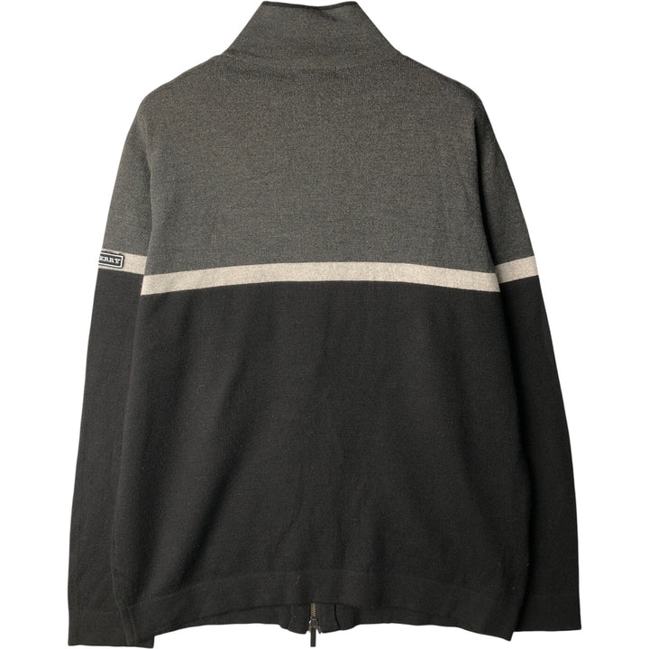 Burberry's Driver's Knit Sweater, Made in Spain, Men's Size M Merino wool gray type Vintage Second Hand
