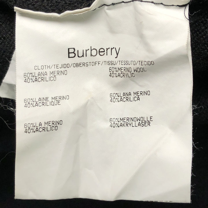 Burberry's Driver's Knit Sweater, Made in Spain, Men's Size M Merino wool gray type Vintage Second Hand