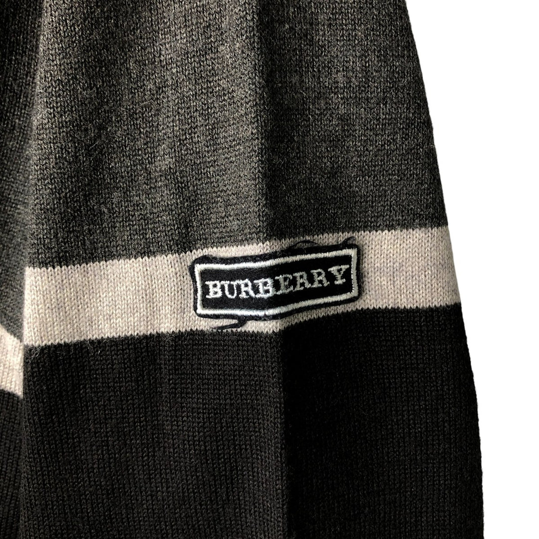 Burberry's Driver's Knit Sweater, Made in Spain, Men's Size M Merino wool gray type Vintage Second Hand
