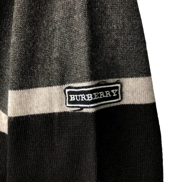 Burberry's Driver's Knit Sweater, Made in Spain, Men's Size M Merino wool gray type Vintage Second Hand