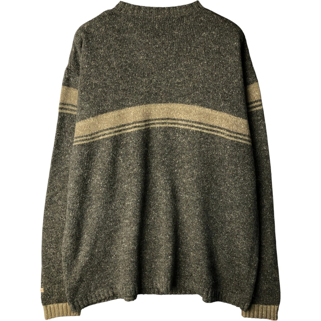 Columbia Acrylic Knit Sweater, Men's Size L acrylic Charcoal Vintage Second Hand