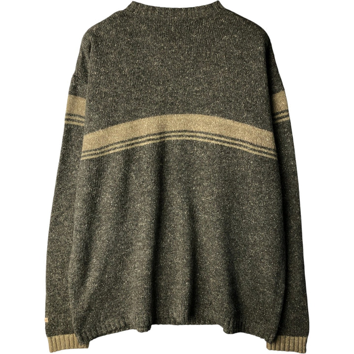 Columbia Acrylic Knit Sweater, Men's Size L acrylic Charcoal Vintage Second Hand