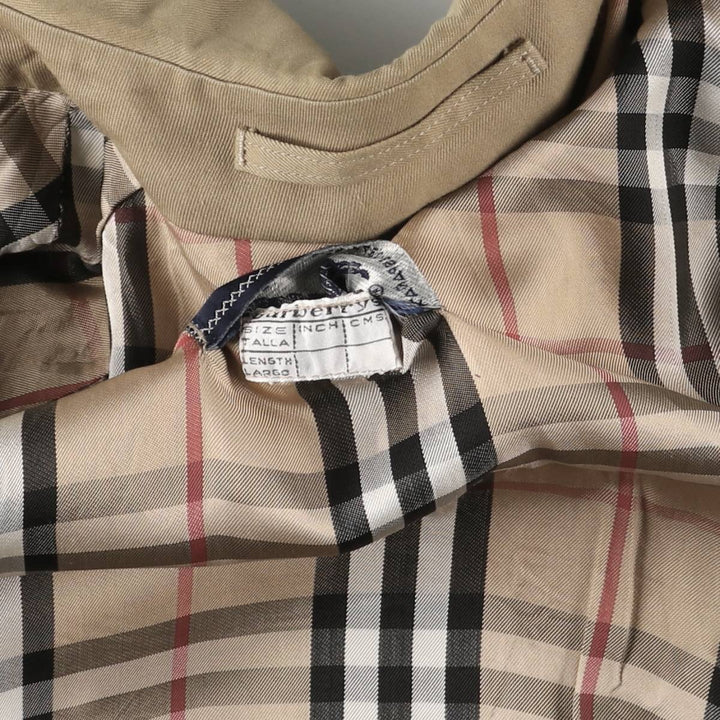 Burberry's Balmacaan coat, men's size L unclear Beige type Vintage Second Hand