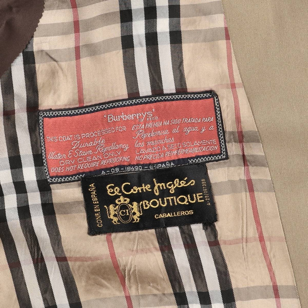 Burberry's Balmacaan coat, men's size L unclear Beige type Vintage Second Hand