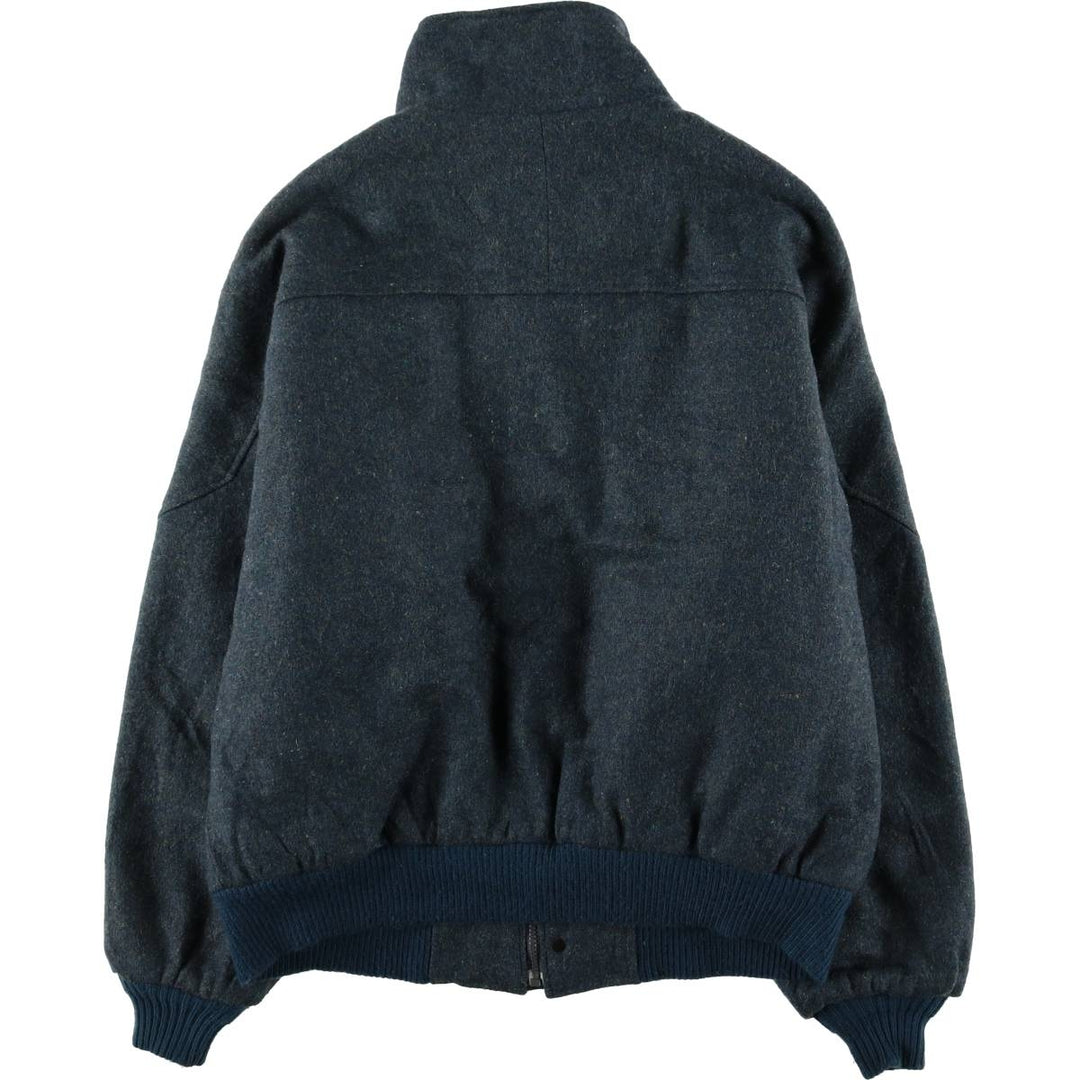 Vintage Town & Country padded wool blouson, made in the USA, size L, men's. wool Green type dark green Vintage Second Hand