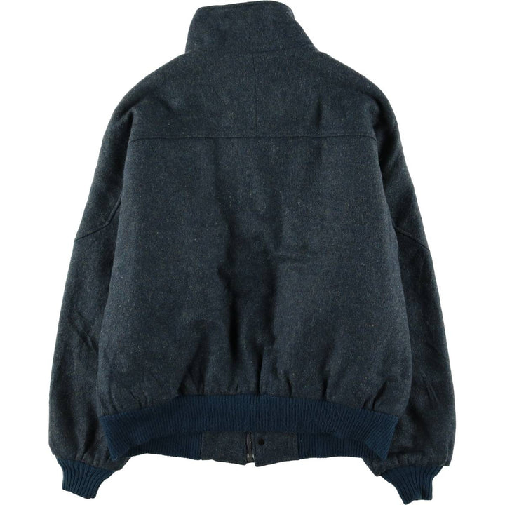 Vintage Town & Country padded wool blouson, made in the USA, size L, men's. wool Green type dark green Vintage Second Hand