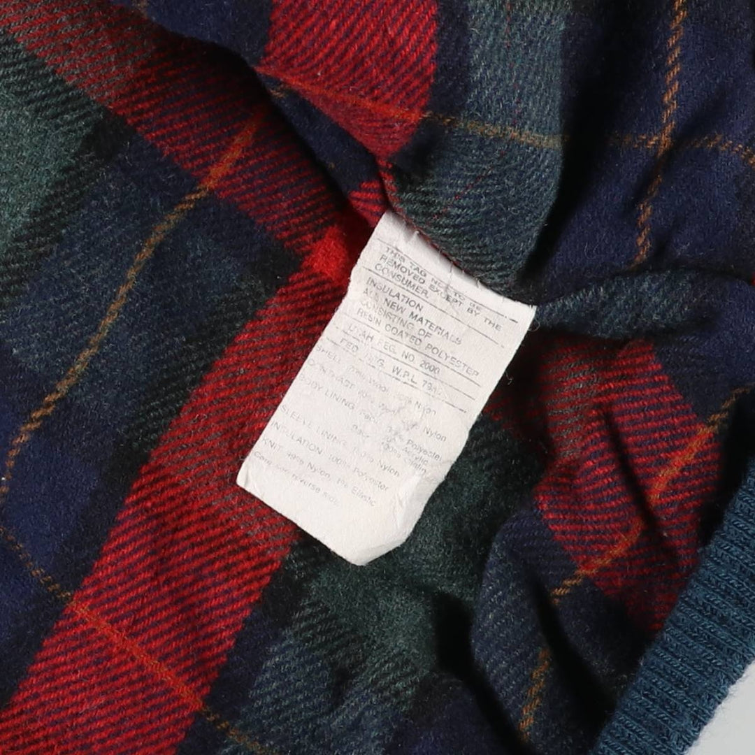 Vintage Town & Country padded wool blouson, made in the USA, size L, men's. wool Green type dark green Vintage Second Hand