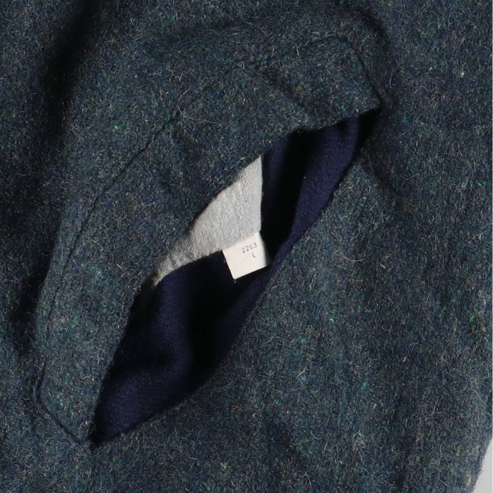 Vintage Town & Country padded wool blouson, made in the USA, size L, men's. wool Green type dark green Vintage Second Hand