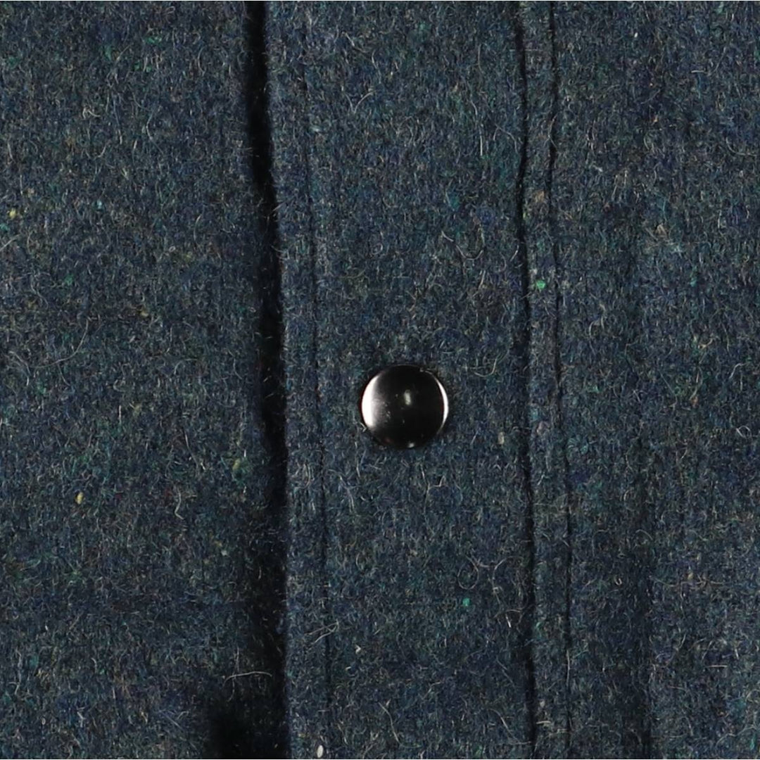 Vintage Town & Country padded wool blouson, made in the USA, size L, men's. wool Green type dark green Vintage Second Hand