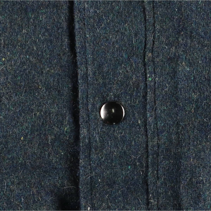 Vintage Town & Country padded wool blouson, made in the USA, size L, men's. wool Green type dark green Vintage Second Hand