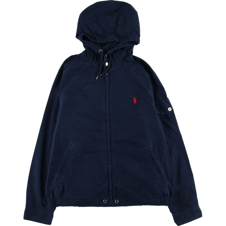 Ralph Lauren POLO RALPH LAUREN cotton hoodie, men's size L cotton navy blue type Vintage Second Hand