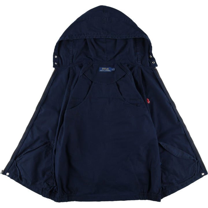 Ralph Lauren POLO RALPH LAUREN cotton hoodie, men's size L cotton navy blue type Vintage Second Hand