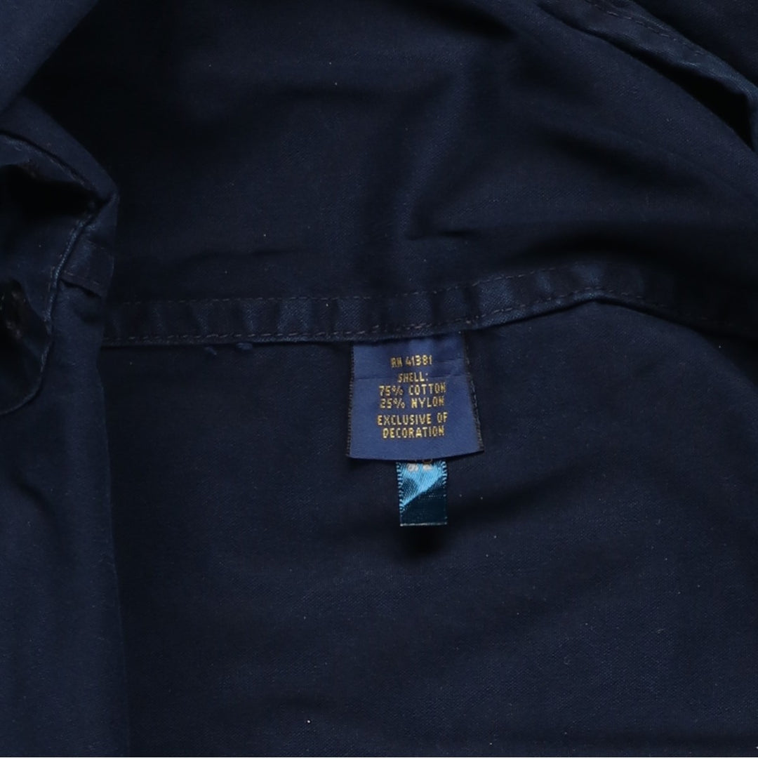Ralph Lauren POLO RALPH LAUREN cotton hoodie, men's size L cotton navy blue type Vintage Second Hand