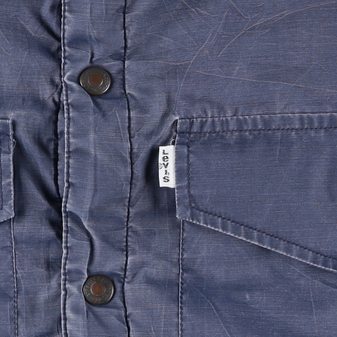Levi's reversible cotton vest, men's size L cotton navy blue type Vintage Second Hand