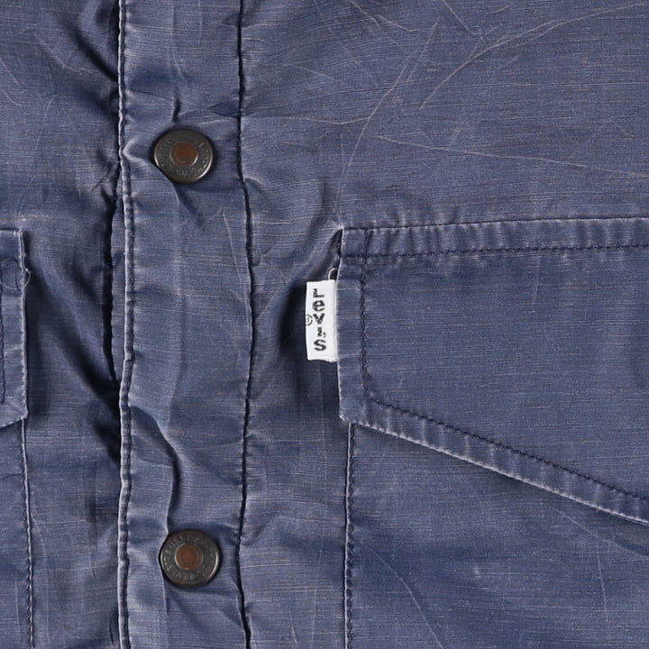 Levi's reversible cotton vest, men's size L cotton navy blue type Vintage Second Hand