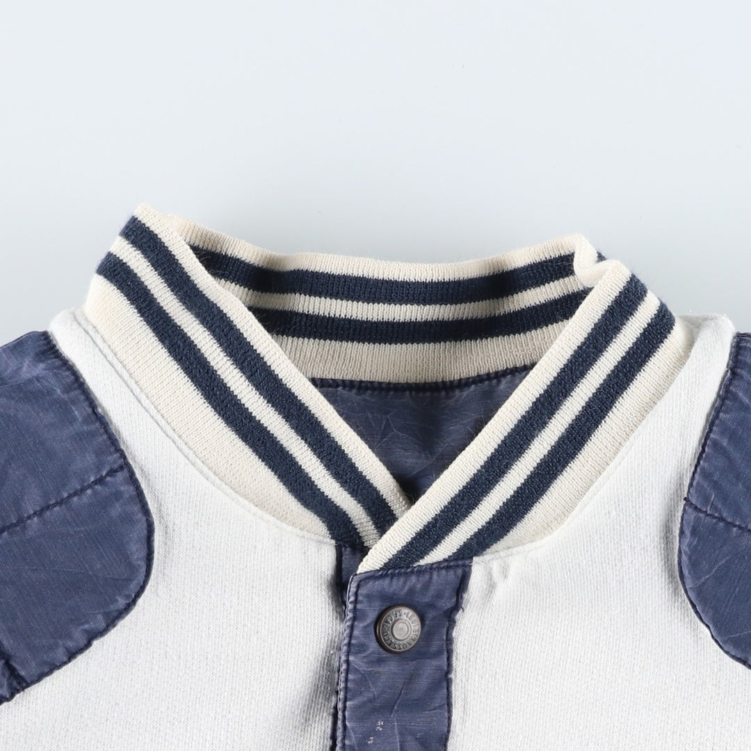 Levi's reversible cotton vest, men's size L cotton navy blue type Vintage Second Hand