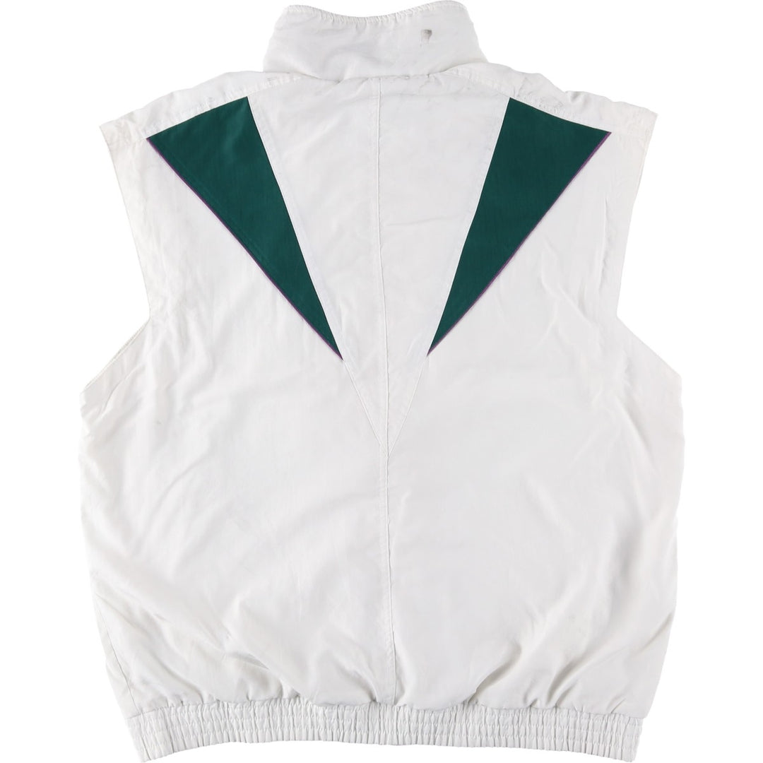 Vintage 80s-90'S Adidas warm-up vest, men's size L polyester white type Vintage Second Hand
