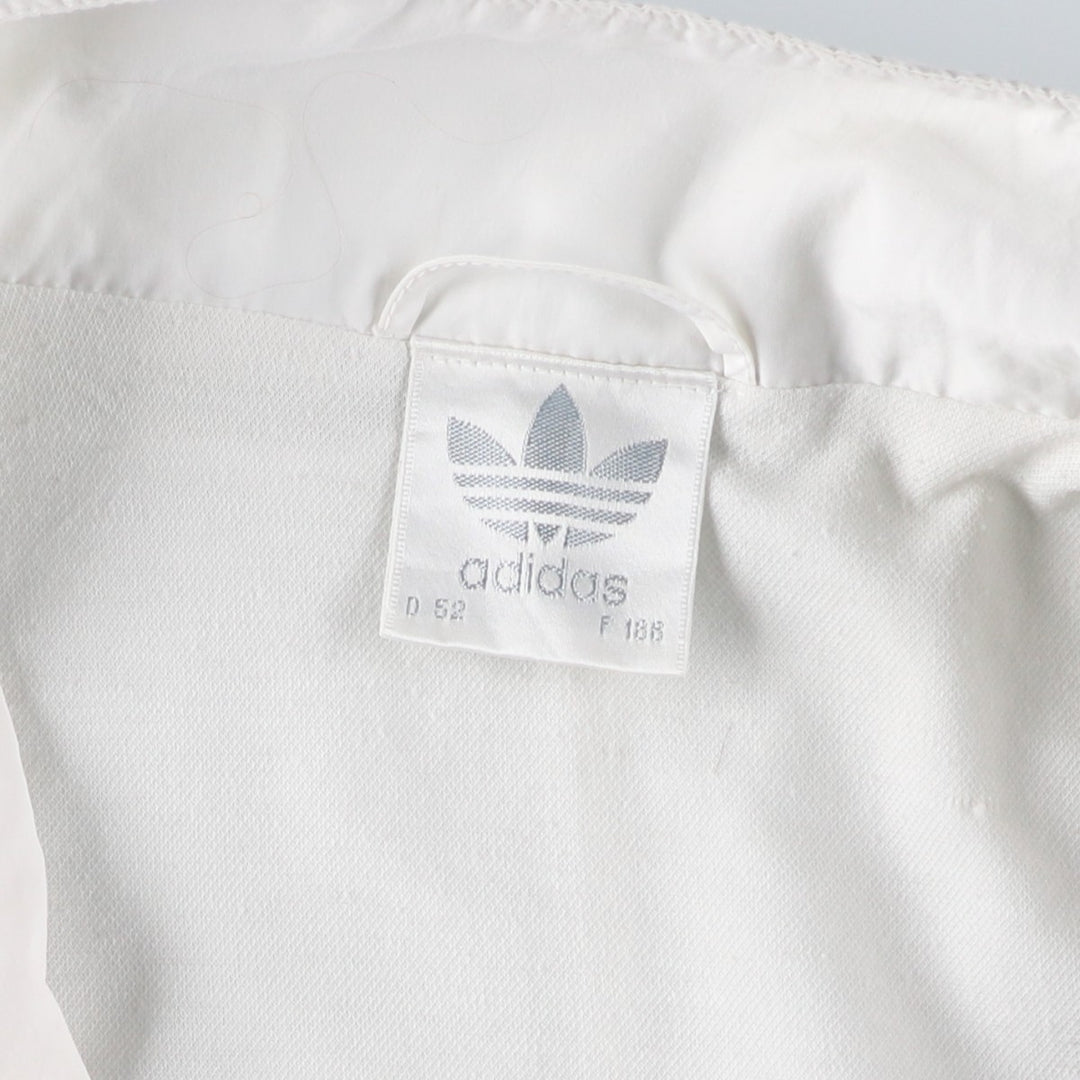 Vintage 80s-90'S Adidas warm-up vest, men's size L polyester white type Vintage Second Hand