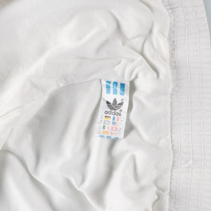 Vintage 80s-90'S Adidas warm-up vest, men's size L polyester white type Vintage Second Hand