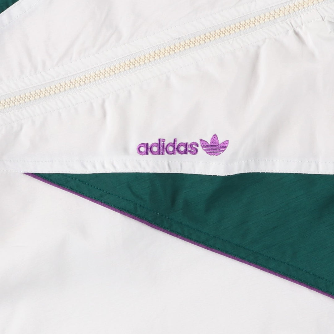 Vintage 80s-90'S Adidas warm-up vest, men's size L polyester white type Vintage Second Hand