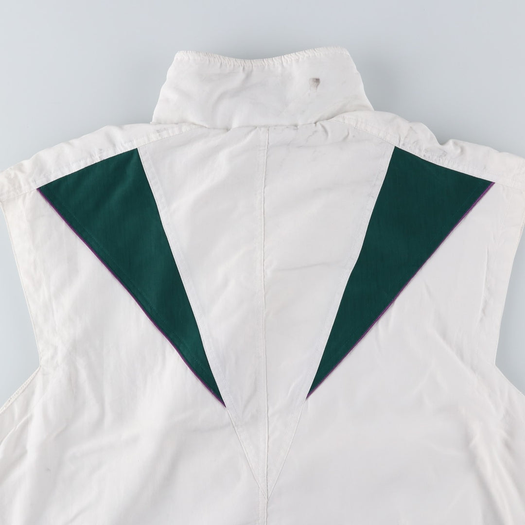 Vintage 80s-90'S Adidas warm-up vest, men's size L polyester white type Vintage Second Hand