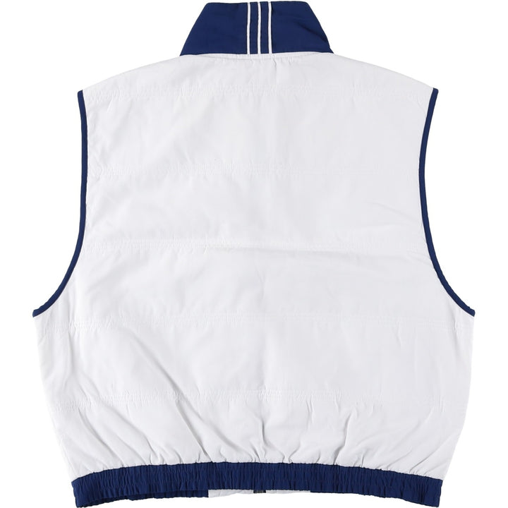 Vintage 90'S adidas padded vest, size L, men's polyester white type Vintage Second Hand