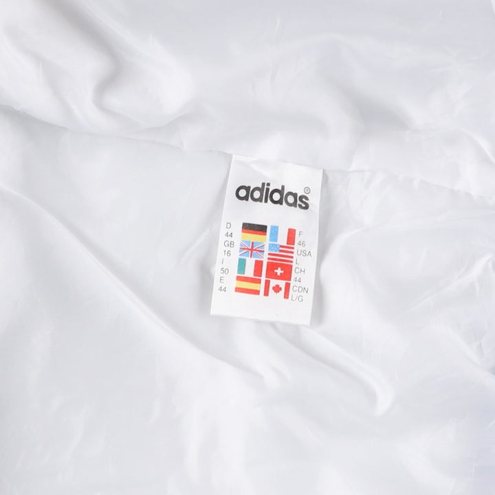 Vintage 90'S adidas padded vest, size L, men's polyester white type Vintage Second Hand