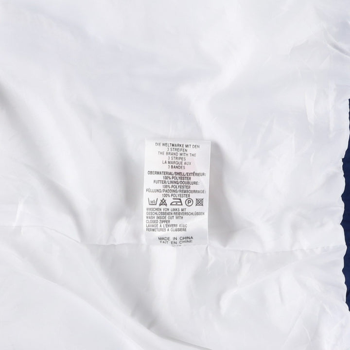 Vintage 90'S adidas padded vest, size L, men's polyester white type Vintage Second Hand