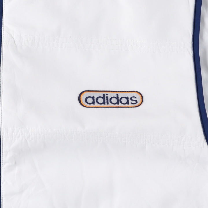 Vintage 90'S adidas padded vest, size L, men's polyester white type Vintage Second Hand