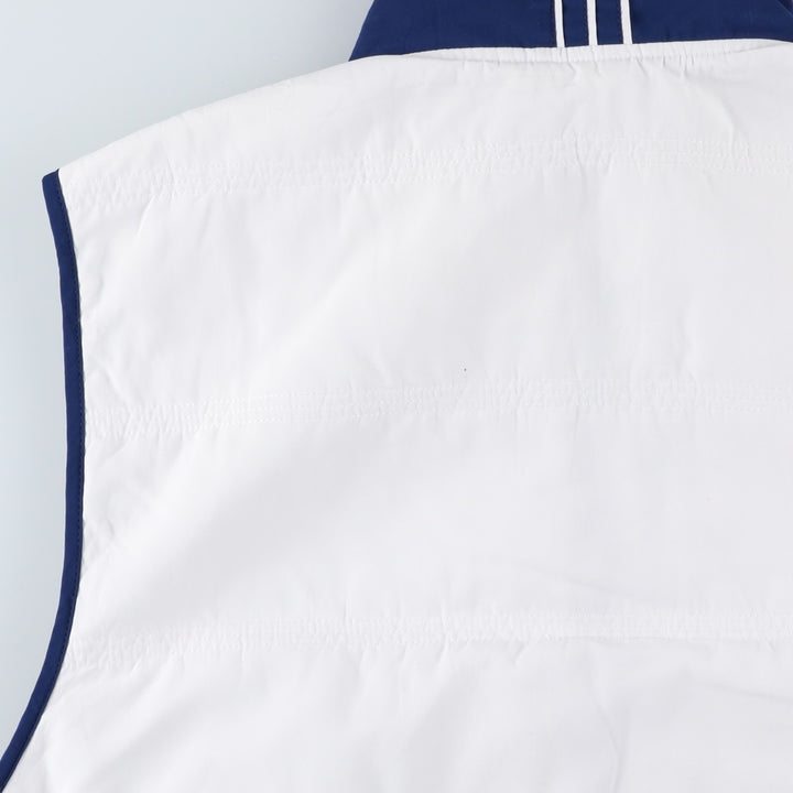 Vintage 90'S adidas padded vest, size L, men's polyester white type Vintage Second Hand