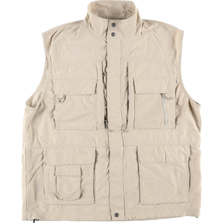 Columbia Titanium Fishing Vest, Men's XXL Nylon Beige type Vintage Second Hand