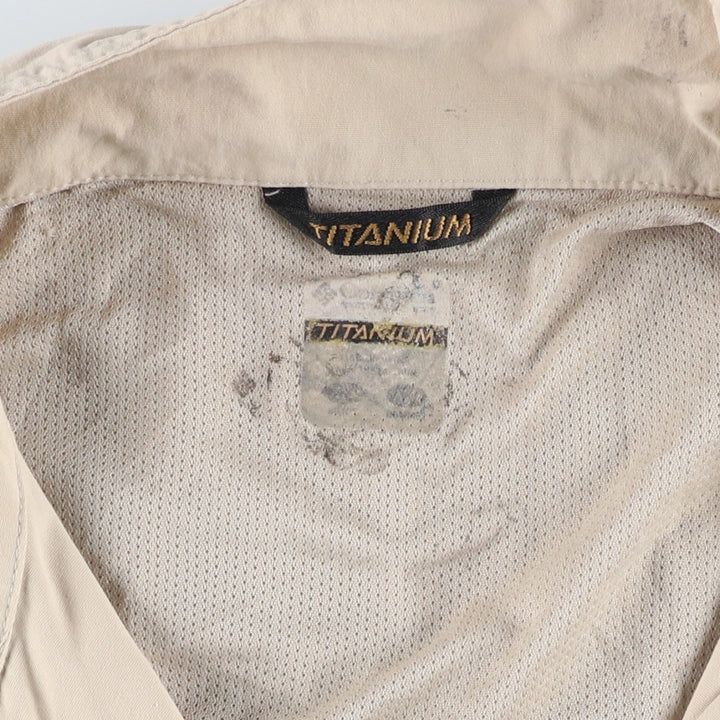 Columbia Titanium Fishing Vest, Men's XXL Nylon Beige type Vintage Second Hand