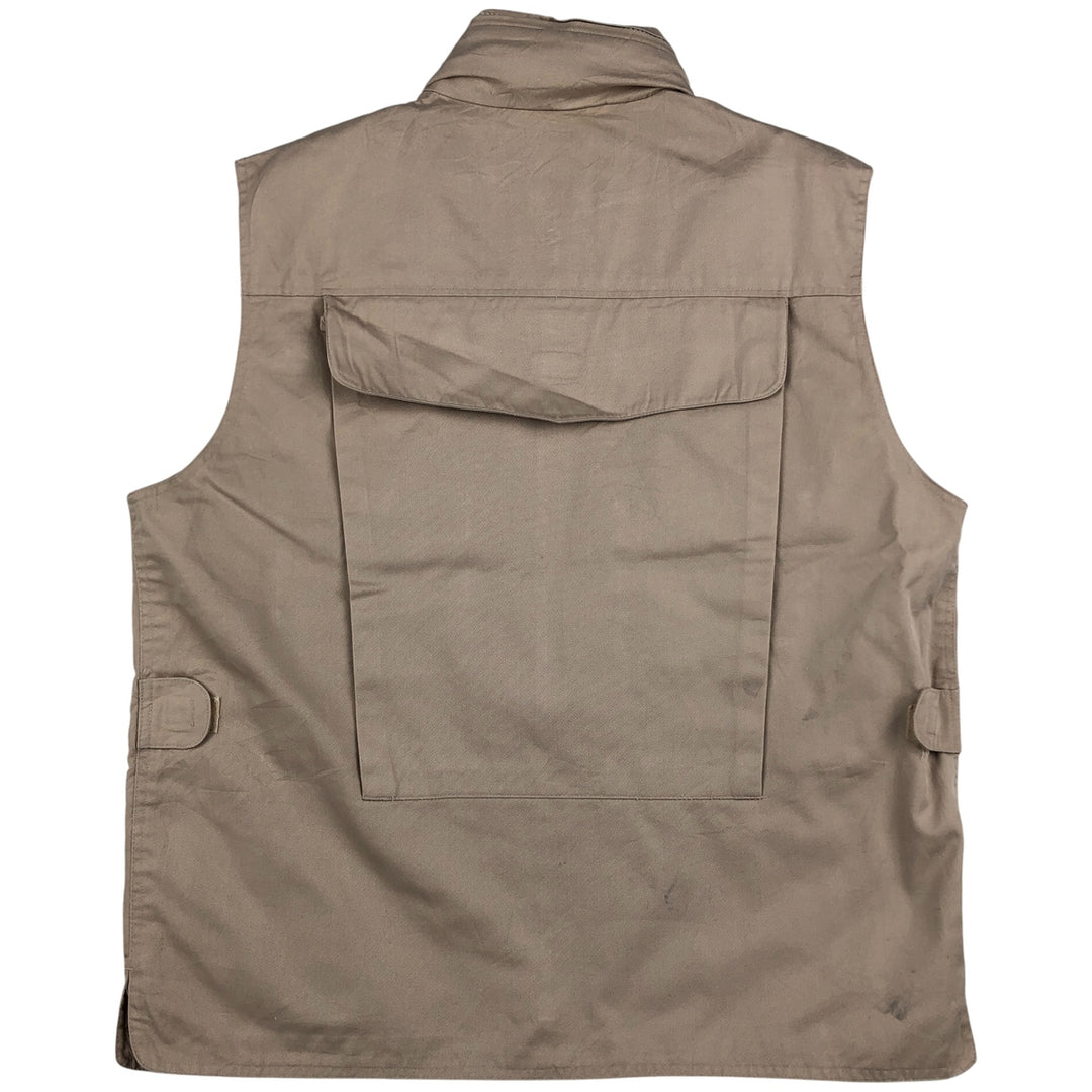 80'S Banana Republic Safari Vest Men's Size L Vintage polyester Beige type Vintage Second Hand