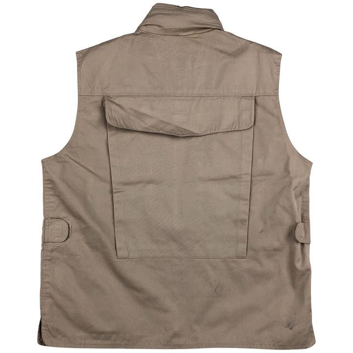 80'S Banana Republic Safari Vest Men's Size L Vintage polyester Beige type Vintage Second Hand