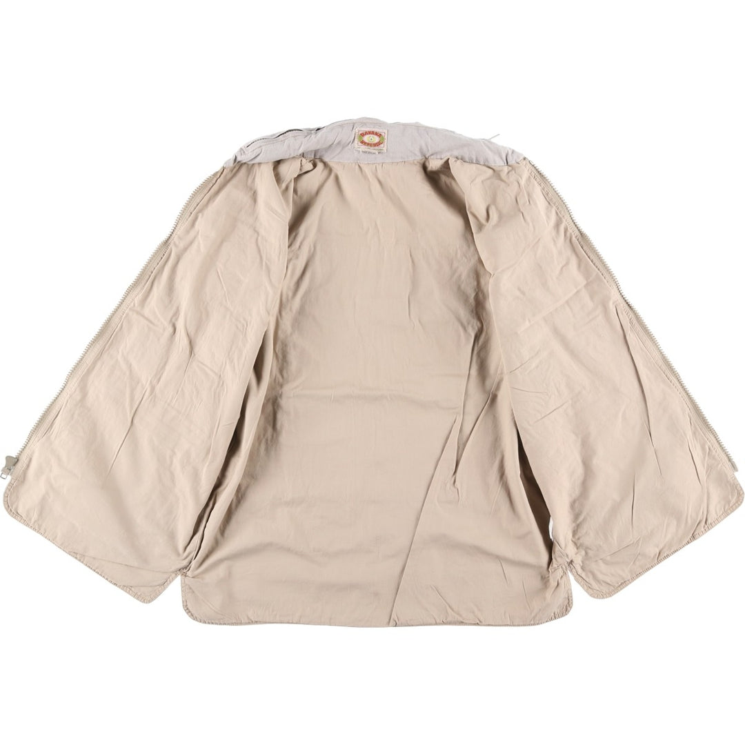 80'S Banana Republic Safari Vest, Men's Size L cotton Beige type Vintage Second Hand