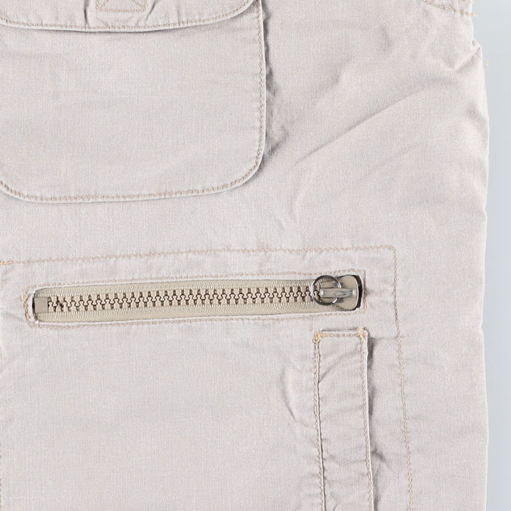 80'S Banana Republic Safari Vest, Men's Size L cotton Beige type Vintage Second Hand
