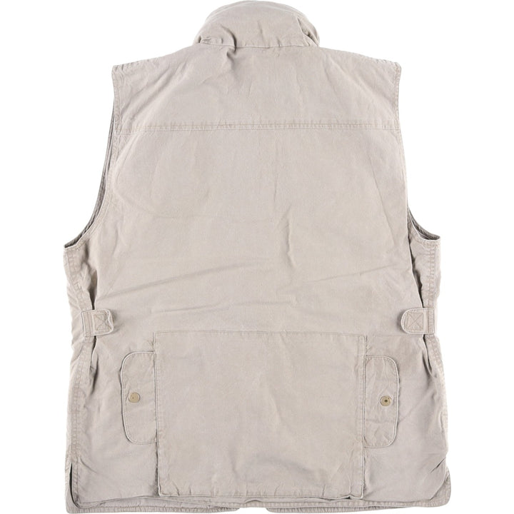 80'S Banana Republic Safari Vest Men's Size L Vintage cotton Khaki type beige Vintage Second Hand
