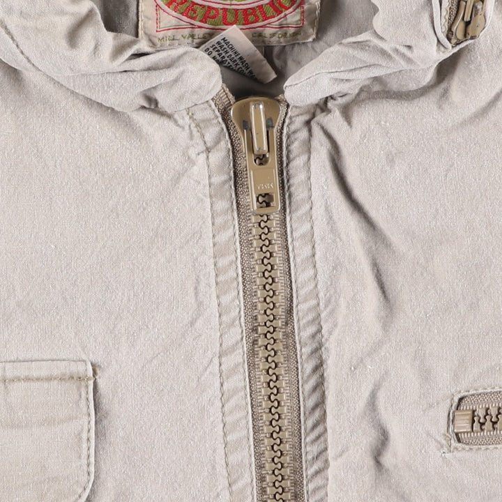 80'S Banana Republic Safari Vest Men's Size L Vintage cotton Khaki type beige Vintage Second Hand
