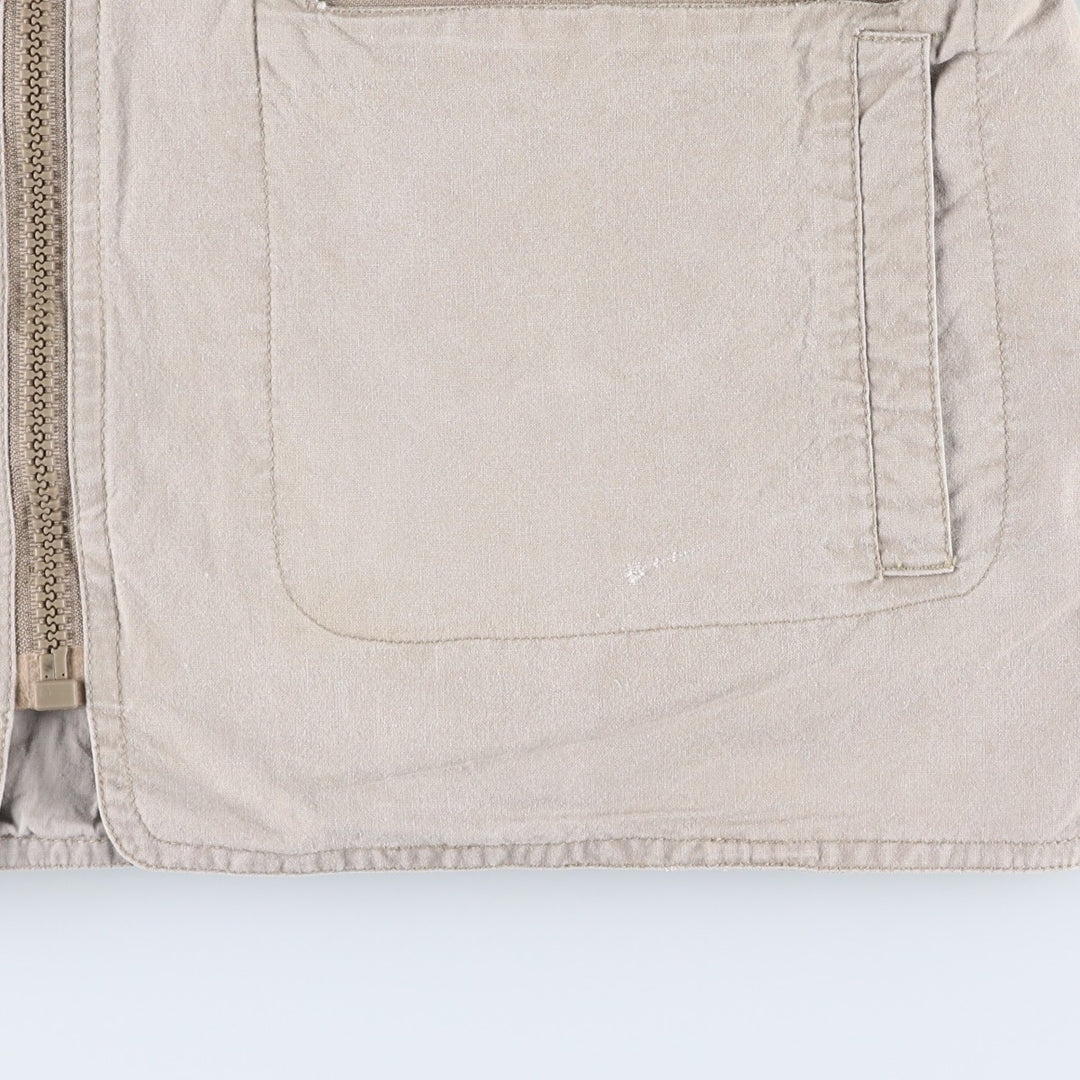 80'S Banana Republic Safari Vest Men's Size L Vintage cotton Khaki type beige Vintage Second Hand