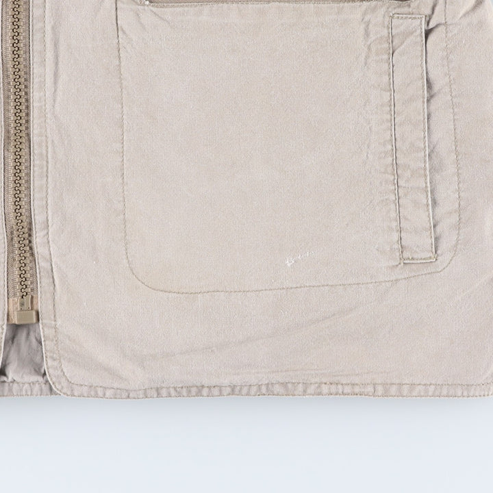 80'S Banana Republic Safari Vest Men's Size L Vintage cotton Khaki type beige Vintage Second Hand