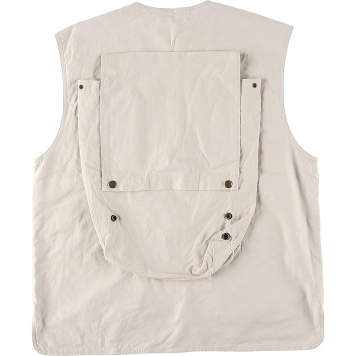80'S Banana Republic Safari Vest, Men's Size M cotton Beige type Vintage Second Hand