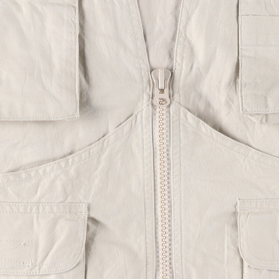 80'S Banana Republic Safari Vest, Men's Size M cotton Beige type Vintage Second Hand