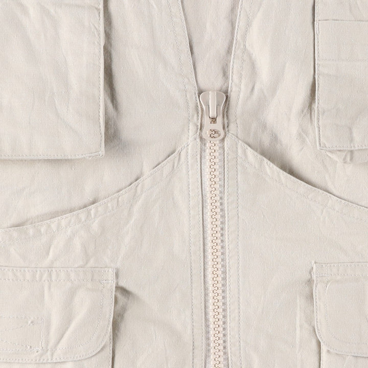 80'S Banana Republic Safari Vest, Men's Size M cotton Beige type Vintage Second Hand